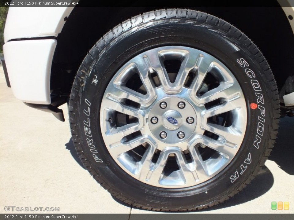 2012 Ford F150 Platinum SuperCrew 4x4 Wheel and Tire Photo #62762350