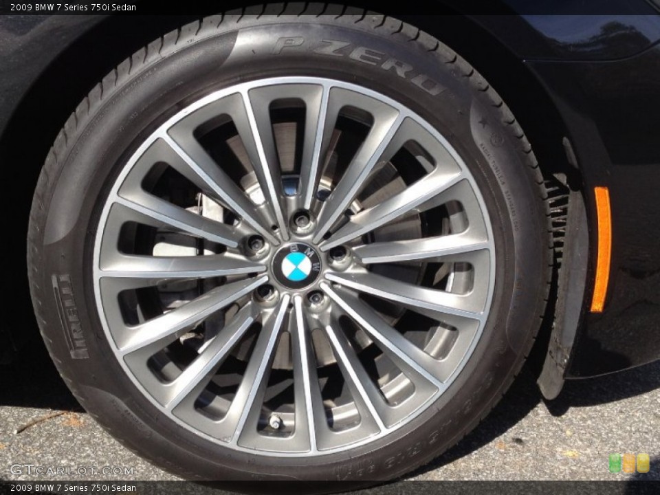 2009 BMW 7 Series 750i Sedan Wheel and Tire Photo #62770539