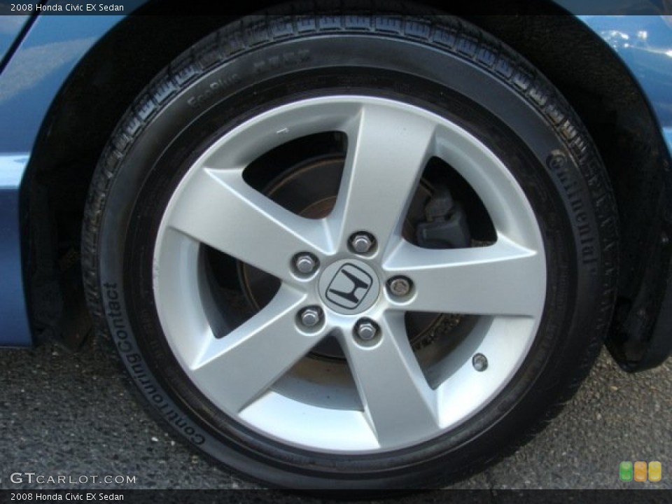 2008 Honda Civic EX Sedan Wheel and Tire Photo #62773695