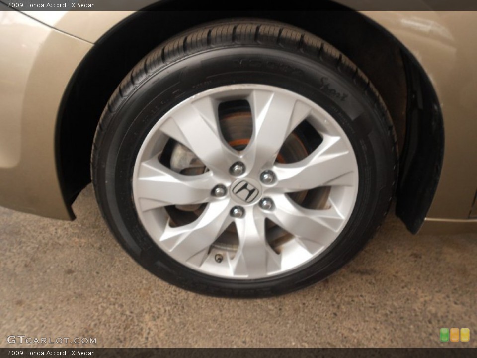 2009 Honda Accord EX Sedan Wheel and Tire Photo #62777265