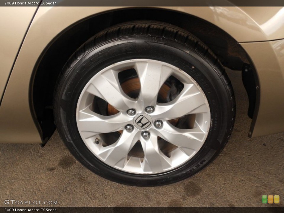 2009 Honda Accord EX Sedan Wheel and Tire Photo #62777274