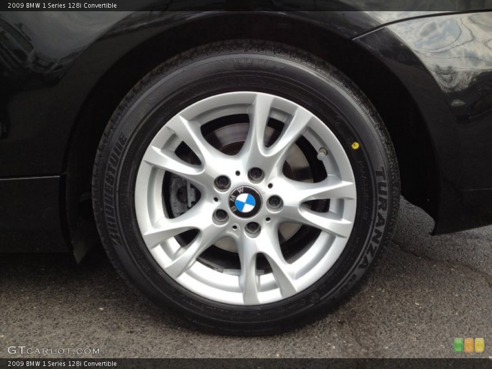 2009 BMW 1 Series 128i Convertible Wheel and Tire Photo #62789489