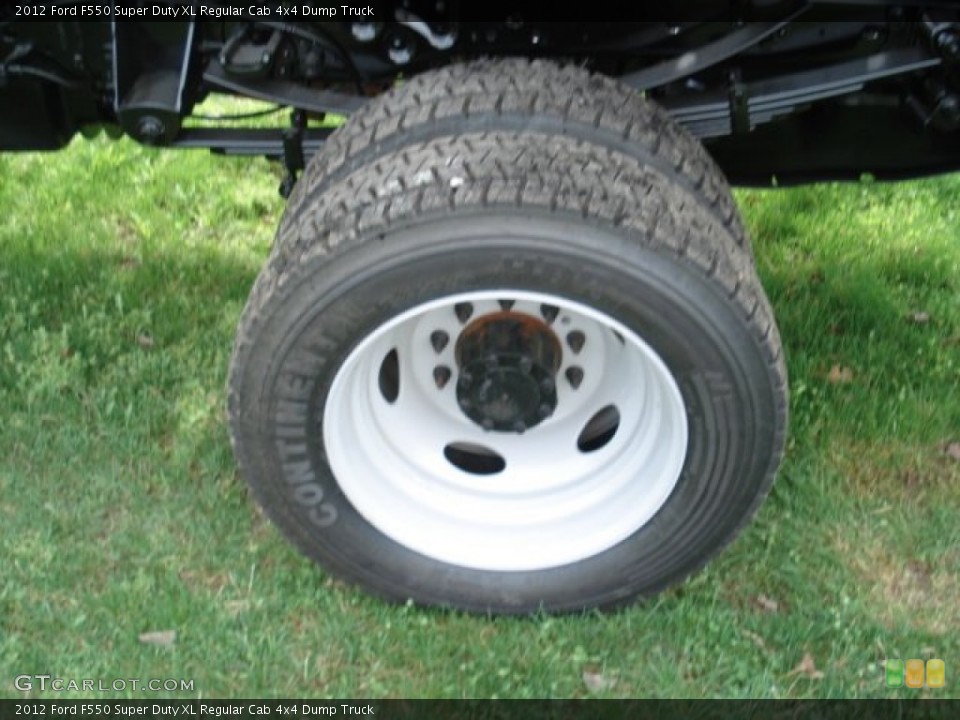 2012 Ford F550 Super Duty XL Regular Cab 4x4 Dump Truck Wheel and Tire Photo #62795422