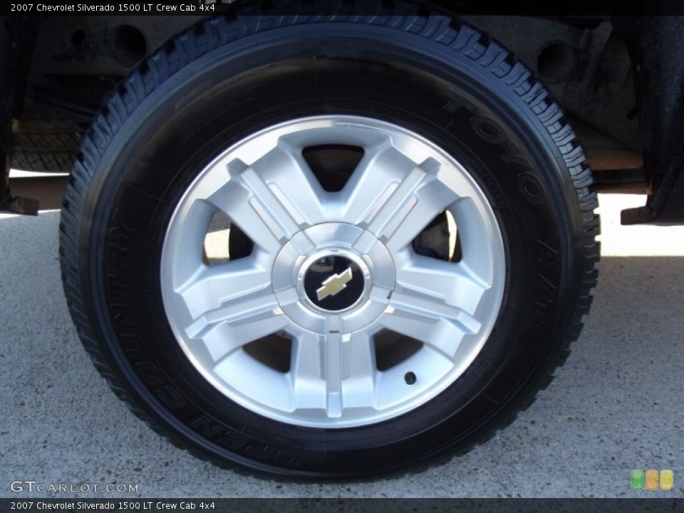 2007 Chevrolet Silverado 1500 LT Crew Cab 4x4 Wheel and Tire Photo #62797783