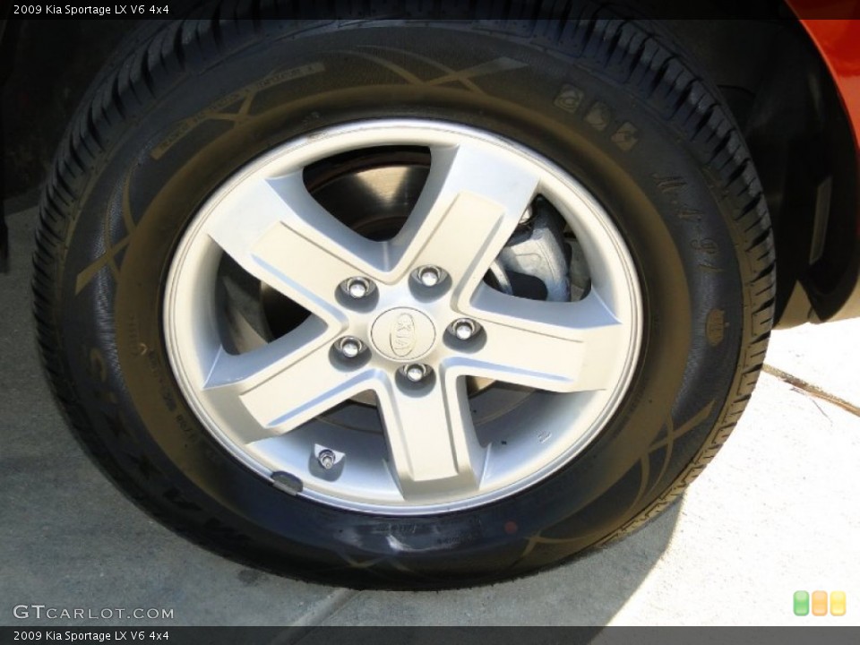 2009 Kia Sportage LX V6 4x4 Wheel and Tire Photo #62828833