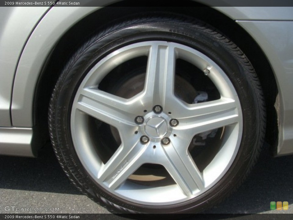 2009 Mercedes-Benz S 550 4Matic Sedan Wheel and Tire Photo #62855359