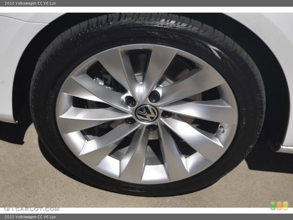 2013 Volkswagen CC V6 Lux Wheel and Tire Photo #62856610