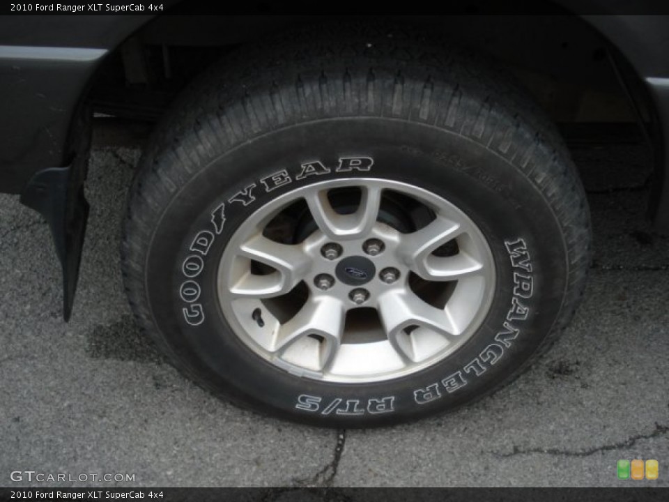 2010 Ford Ranger XLT SuperCab 4x4 Wheel and Tire Photo #62893043