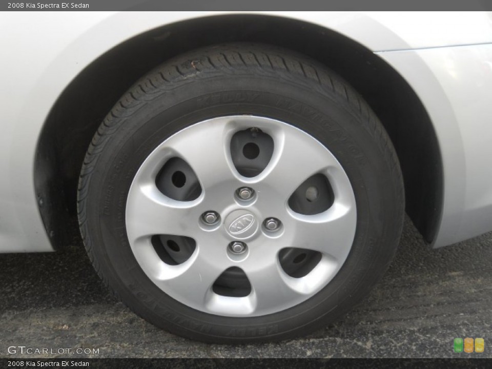2008 Kia Spectra EX Sedan Wheel and Tire Photo #62917361