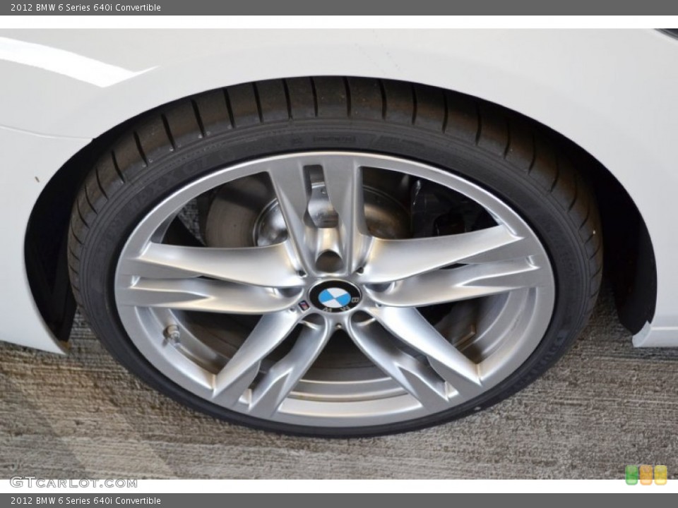2012 BMW 6 Series 640i Convertible Wheel and Tire Photo #62948925