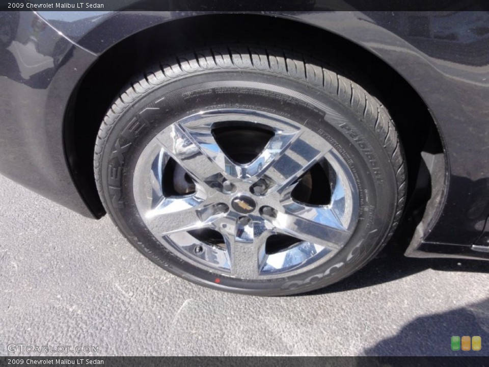 2009 Chevrolet Malibu LT Sedan Wheel and Tire Photo #62949633