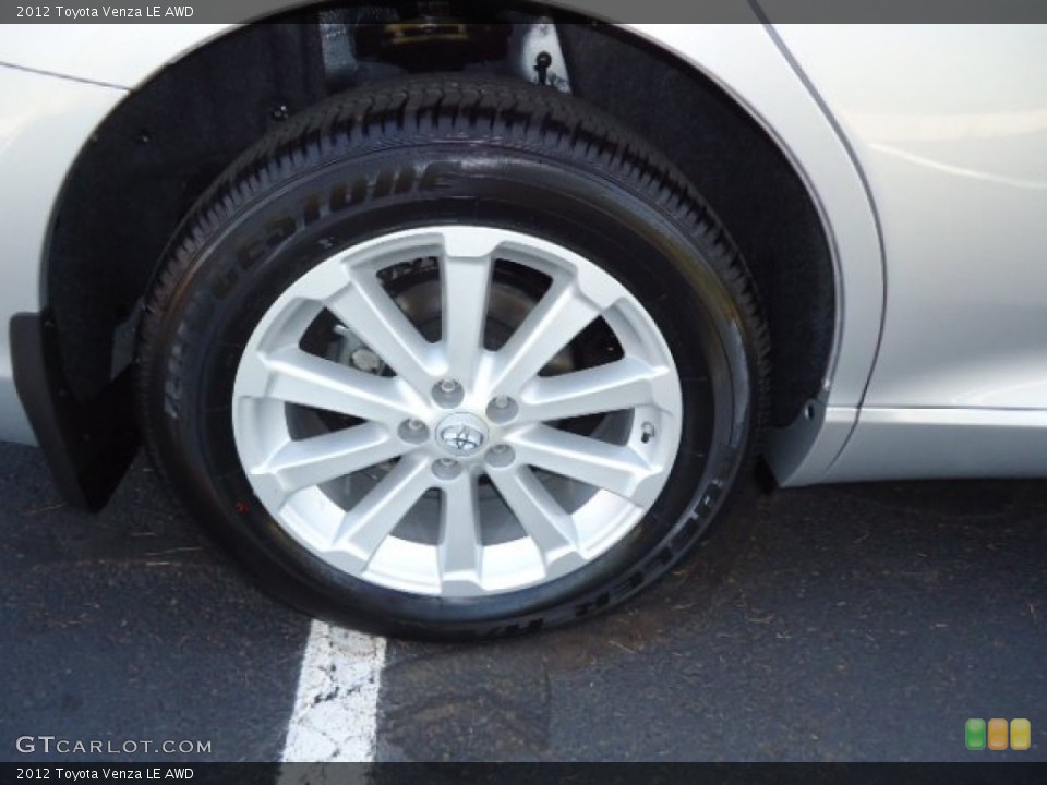2012 Toyota Venza LE AWD Wheel and Tire Photo #62958002