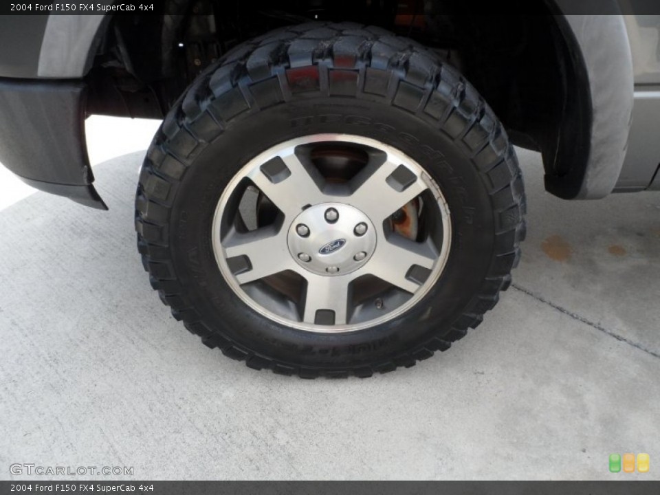 2004 Ford F150 FX4 SuperCab 4x4 Wheel and Tire Photo #62958310