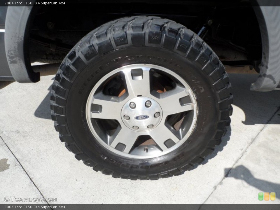 2004 Ford F150 FX4 SuperCab 4x4 Wheel and Tire Photo #62958322