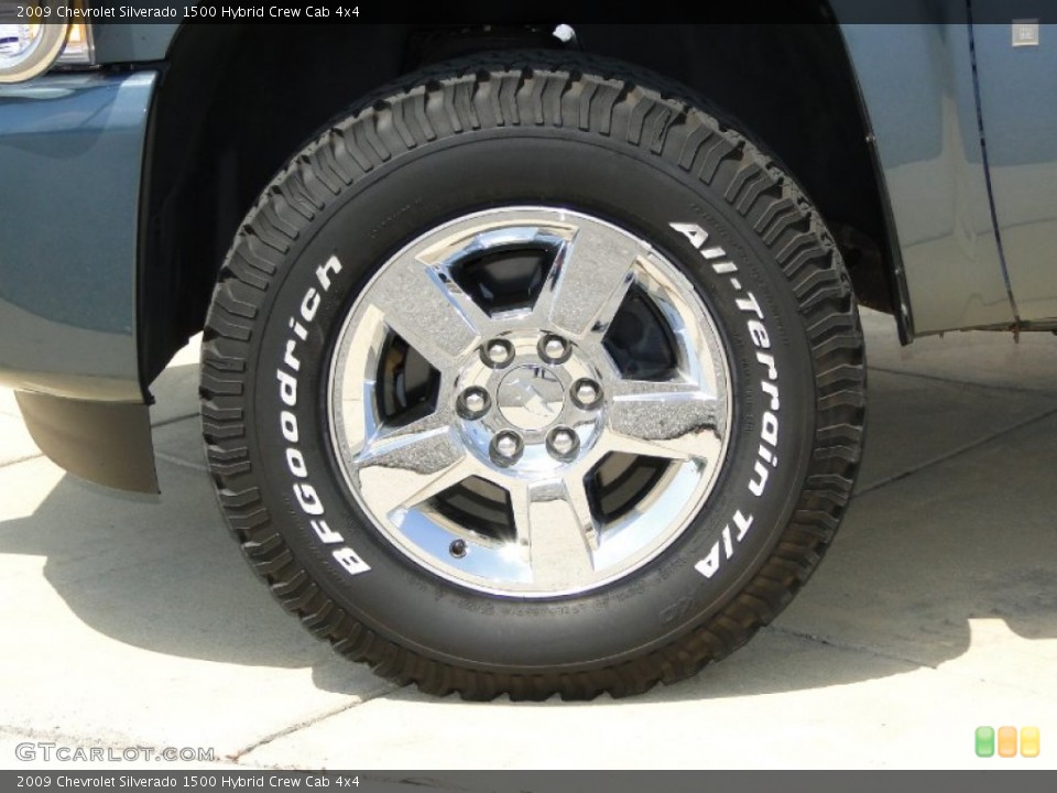 2009 Chevrolet Silverado 1500 Hybrid Crew Cab 4x4 Wheel and Tire Photo #62966121