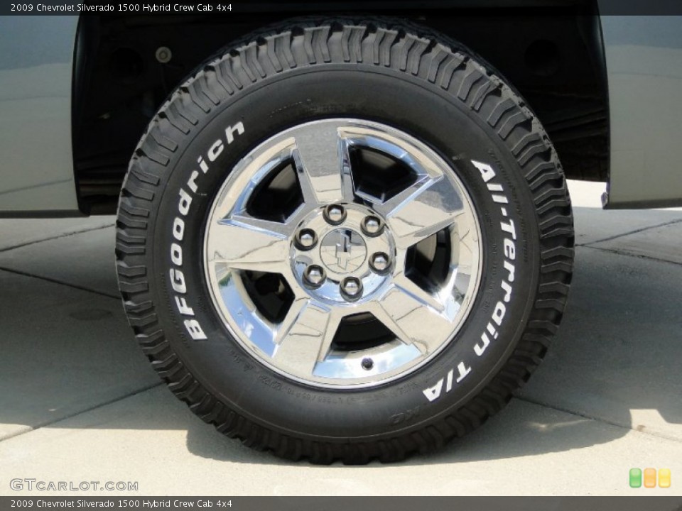 2009 Chevrolet Silverado 1500 Hybrid Crew Cab 4x4 Wheel and Tire Photo #62966127