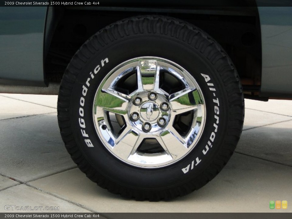 2009 Chevrolet Silverado 1500 Hybrid Crew Cab 4x4 Wheel and Tire Photo #62966133