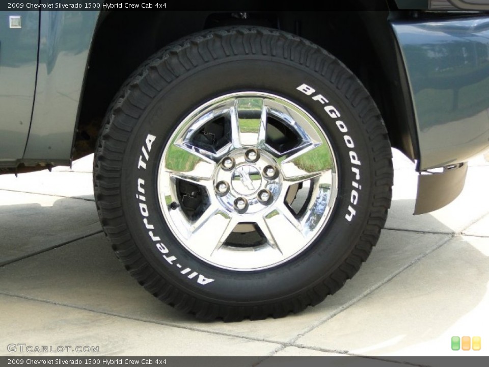 2009 Chevrolet Silverado 1500 Hybrid Crew Cab 4x4 Wheel and Tire Photo #62966139
