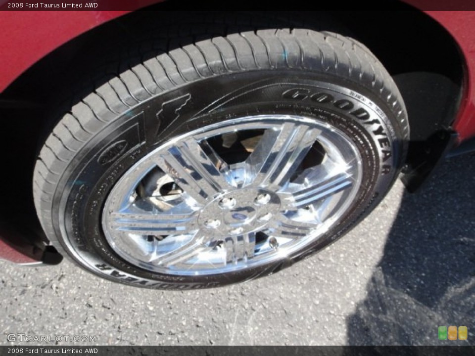 2008 Ford Taurus Limited AWD Wheel and Tire Photo #62984435