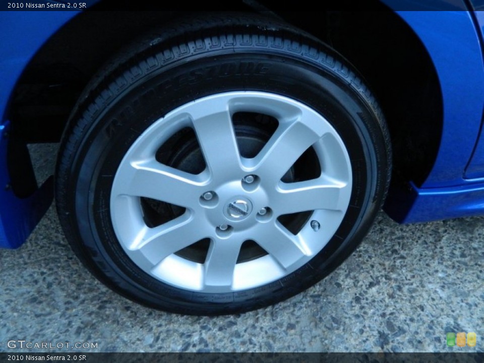2010 Nissan Sentra 2.0 SR Wheel and Tire Photo #62990582