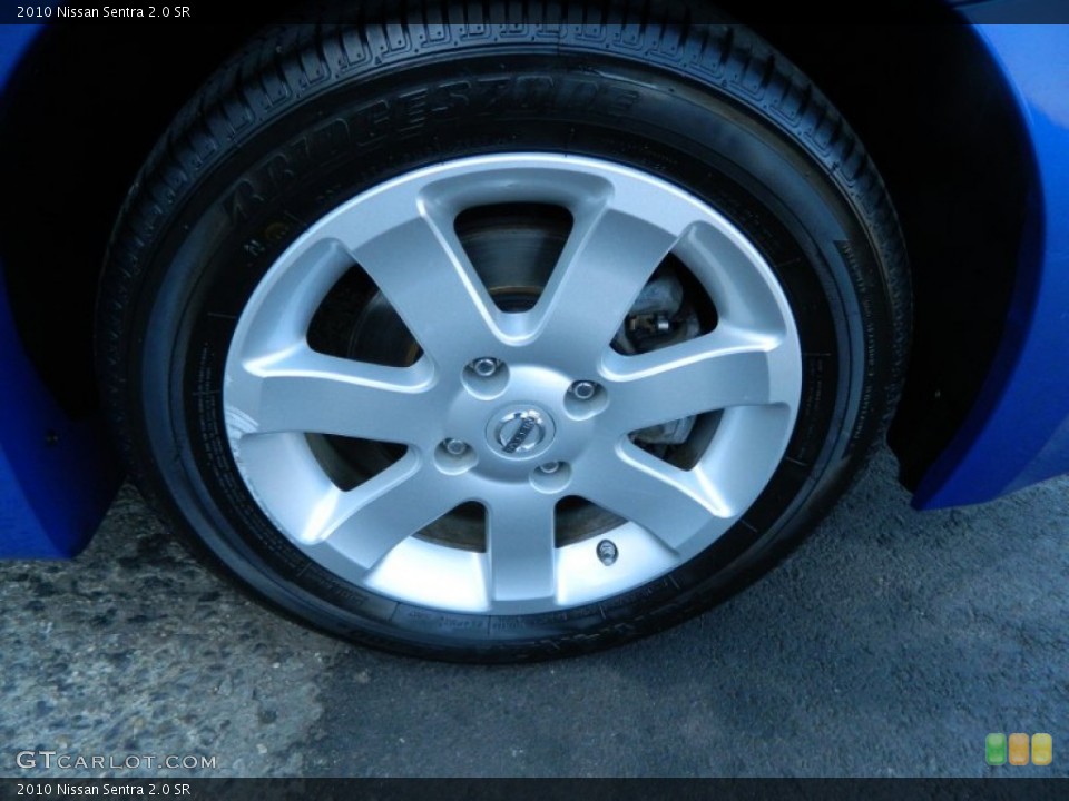 2010 Nissan Sentra 2.0 SR Wheel and Tire Photo #62990591
