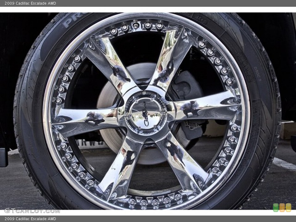2009 Cadillac Escalade Custom Wheel and Tire Photo #62993768