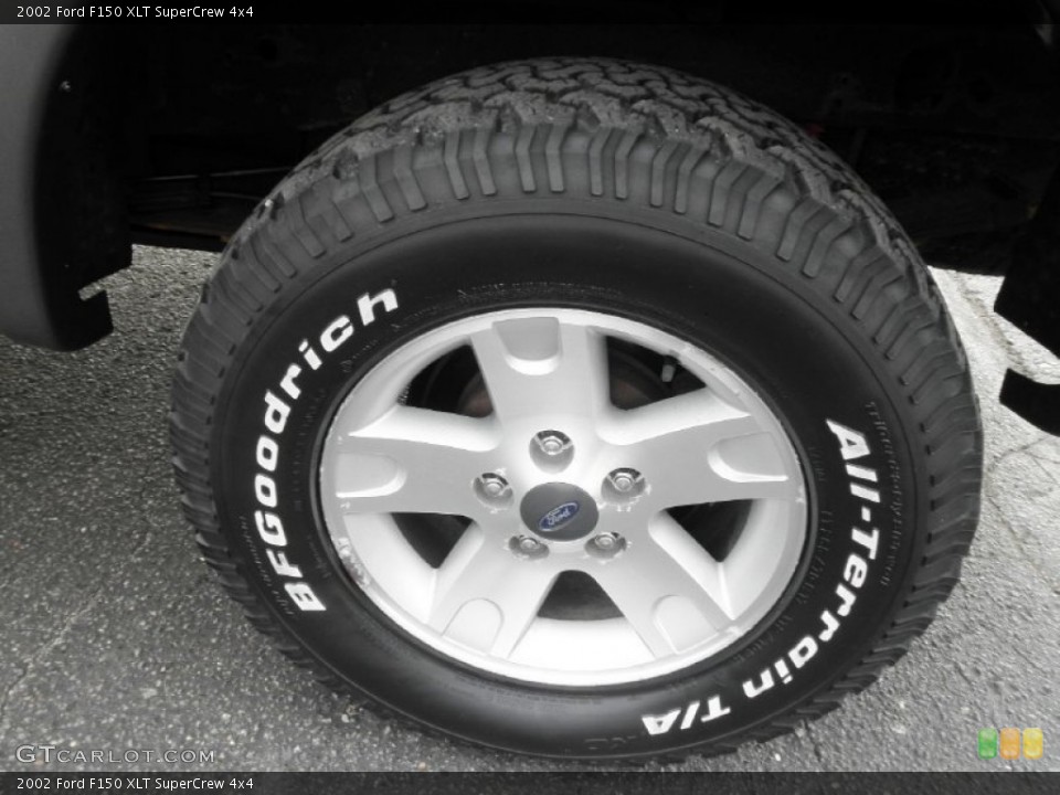2002 Ford F150 XLT SuperCrew 4x4 Wheel and Tire Photo #63001478