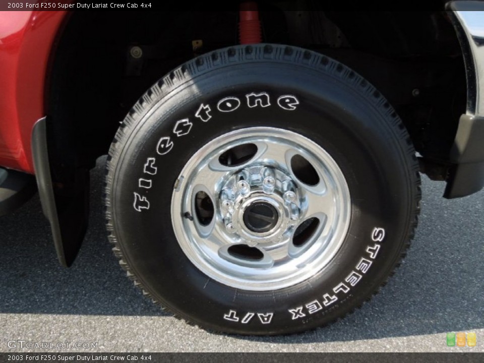 2003 Ford F250 Super Duty Lariat Crew Cab 4x4 Wheel and Tire Photo #63024467