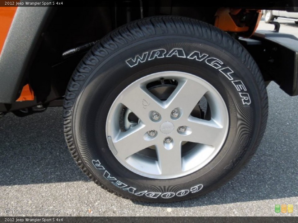 2012 Jeep Wrangler Sport S 4x4 Wheel and Tire Photo #63024635