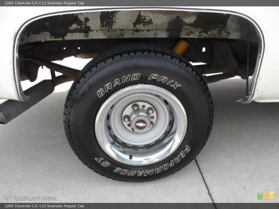 1986 Chevrolet C/K C10 Silverado Regular Cab Wheel and Tire Photo #63027024