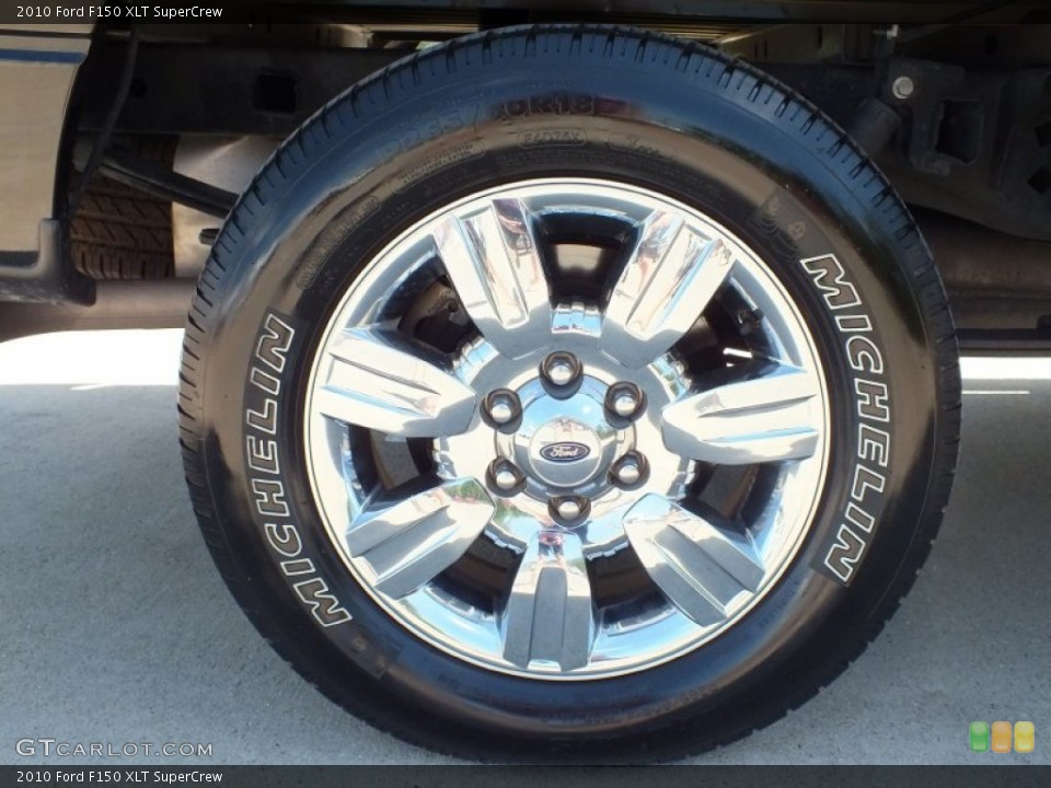 2010 Ford F150 XLT SuperCrew Wheel and Tire Photo #63062881