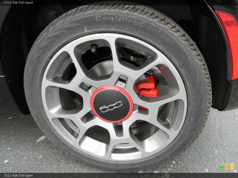 2012 Fiat 500 Sport Wheel and Tire Photo #63070579