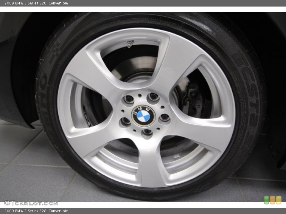 2009 BMW 3 Series 328i Convertible Wheel and Tire Photo #63072953