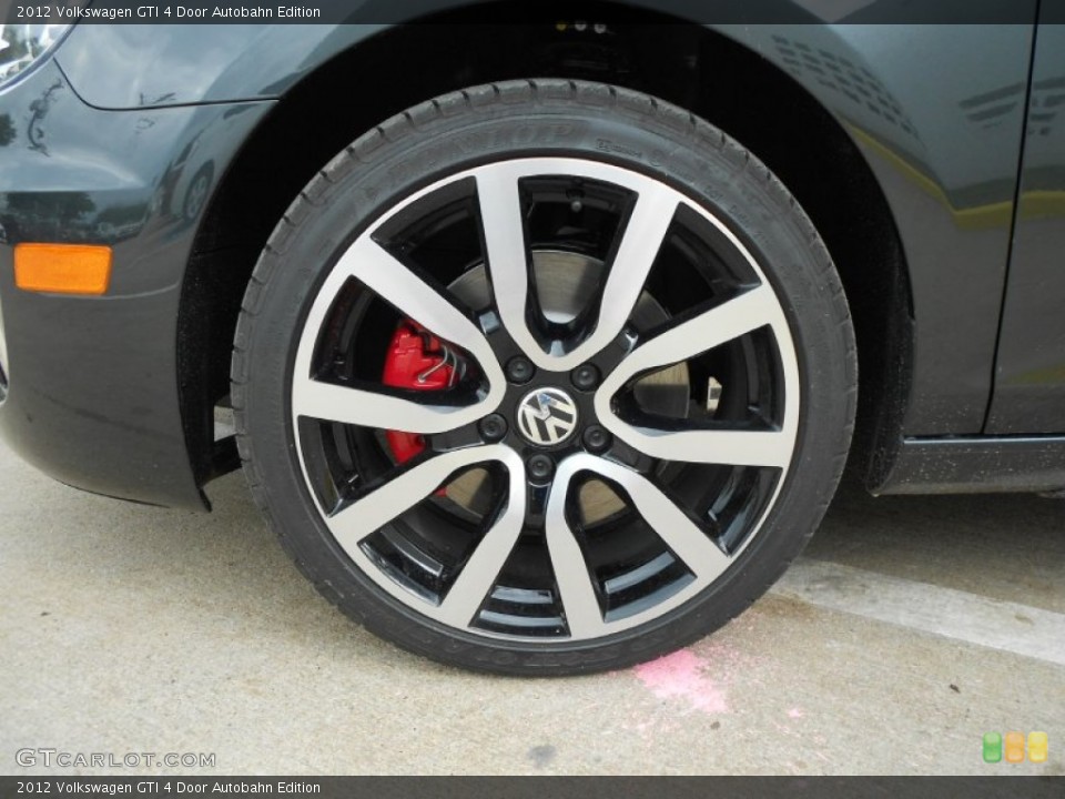2012 Volkswagen GTI 4 Door Autobahn Edition Wheel and Tire Photo #63081743
