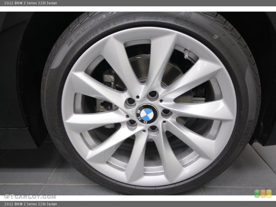 2012 BMW 3 Series 328i Sedan Wheel and Tire Photo #63085916