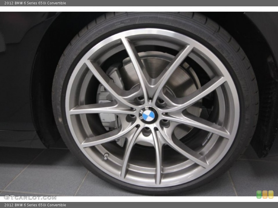 2012 BMW 6 Series 650i Convertible Wheel and Tire Photo #63086675
