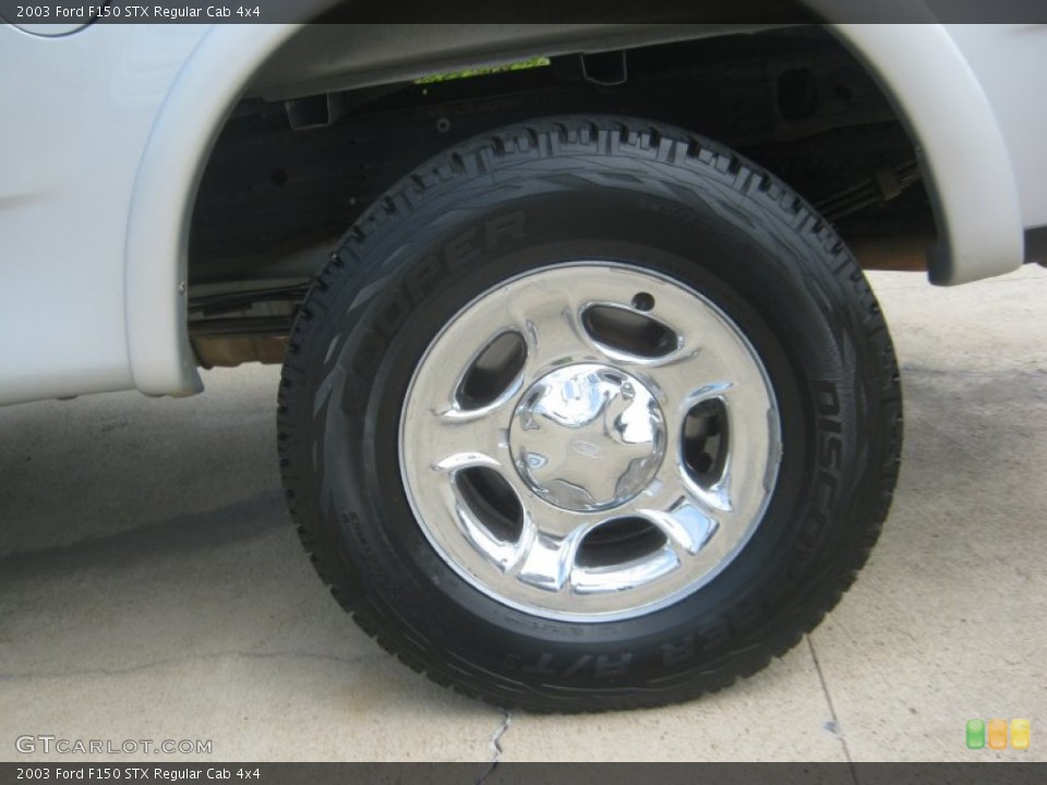 2003 Ford F150 STX Regular Cab 4x4 Wheel and Tire Photo #63087393