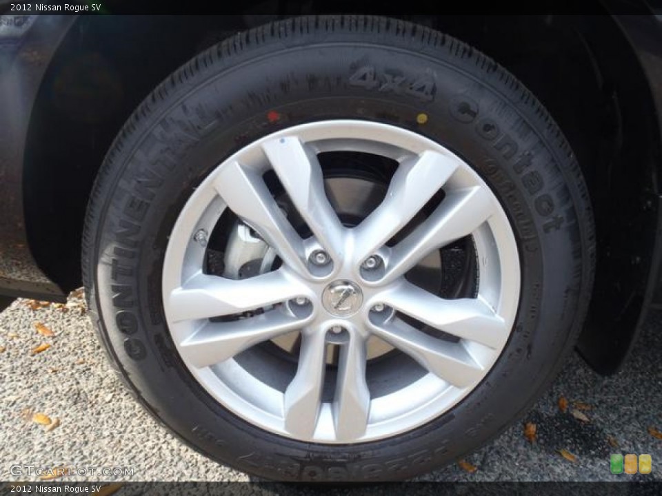2012 Nissan Rogue SV Wheel and Tire Photo #63093543