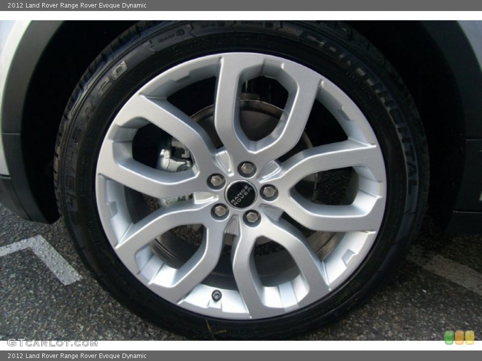 2012 Land Rover Range Rover Evoque Dynamic Wheel and Tire Photo #63095735