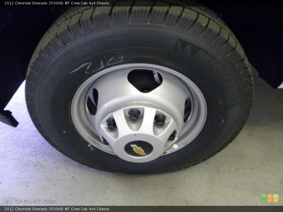 2012 Chevrolet Silverado 3500HD WT Crew Cab 4x4 Chassis Wheel and Tire Photo #63103722
