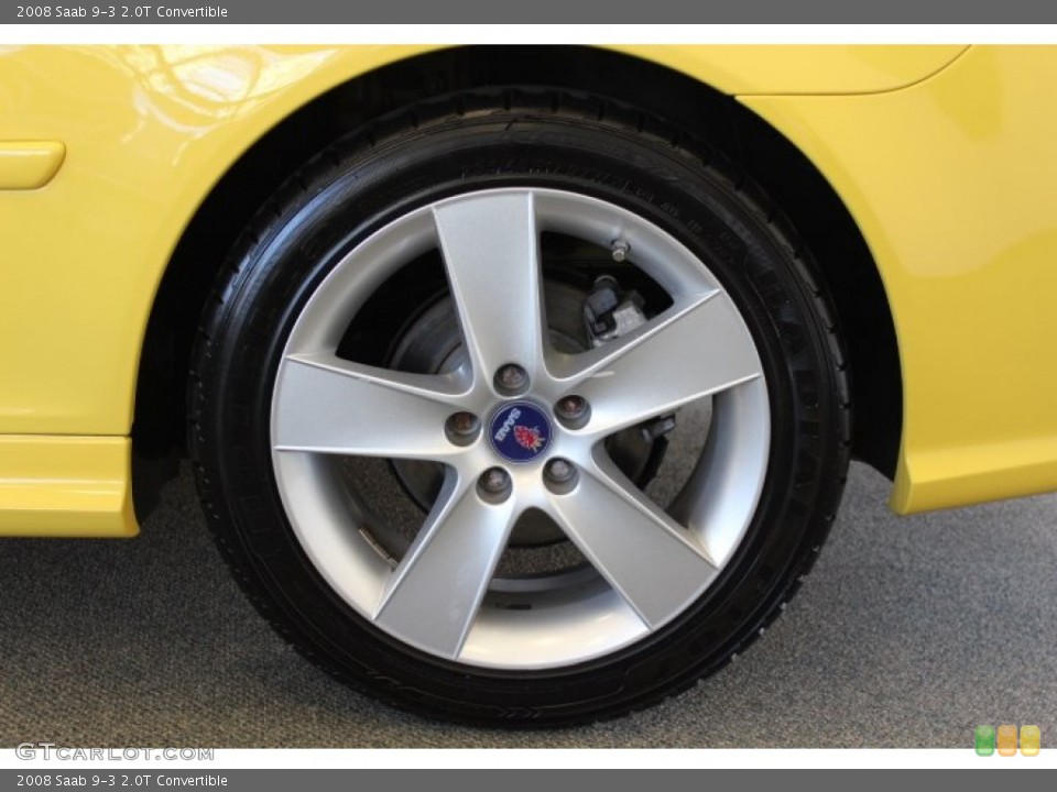 2008 Saab 9-3 2.0T Convertible Wheel and Tire Photo #63106160