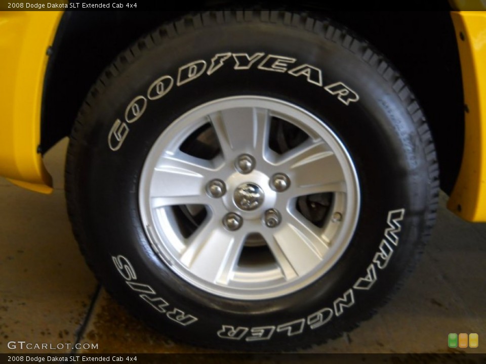 2008 Dodge Dakota SLT Extended Cab 4x4 Wheel and Tire Photo #63144736