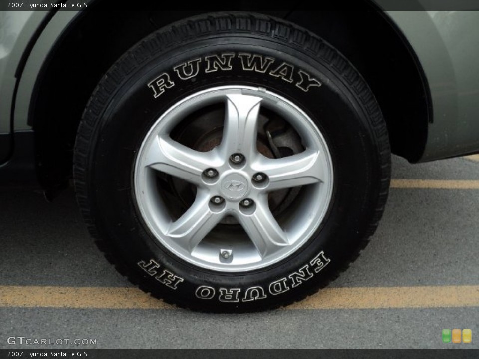 2007 Hyundai Santa Fe GLS Wheel and Tire Photo #63146388