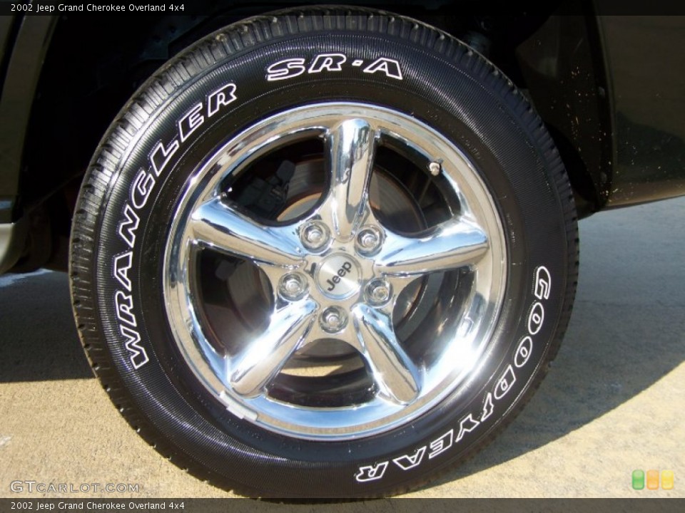 2002 Jeep Grand Cherokee Overland 4x4 Wheel and Tire Photo #63162118