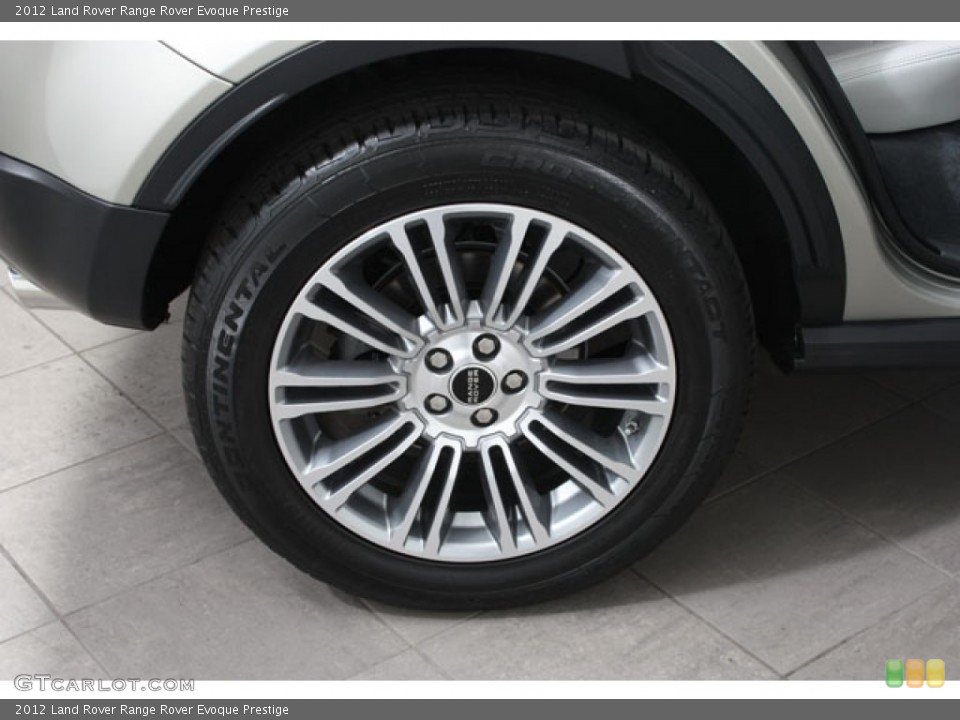 2012 Land Rover Range Rover Evoque Prestige Wheel and Tire Photo #63181607