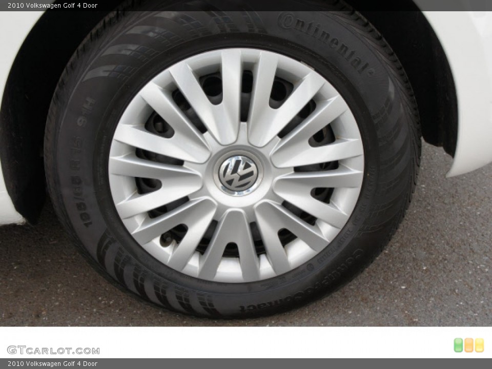 2010 Volkswagen Golf 4 Door Wheel and Tire Photo #63184882