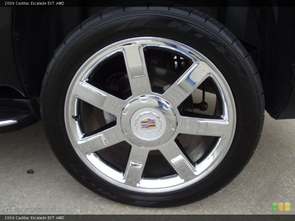 2009 Cadillac Escalade EXT AWD Wheel and Tire Photo #63185485