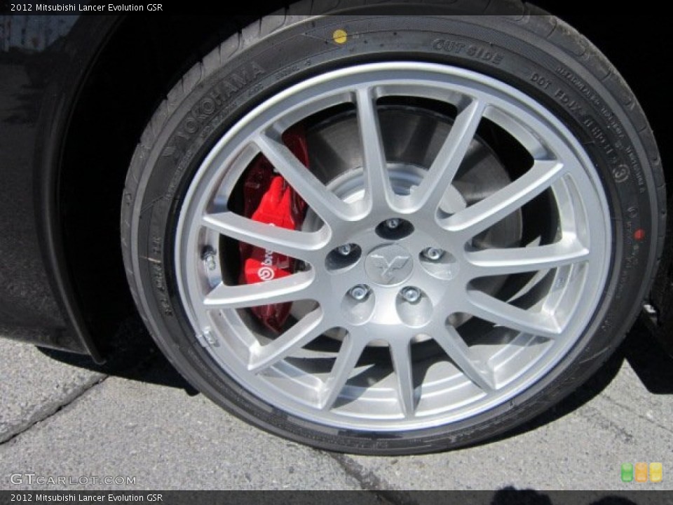 2012 Mitsubishi Lancer Evolution GSR Wheel and Tire Photo #63206037