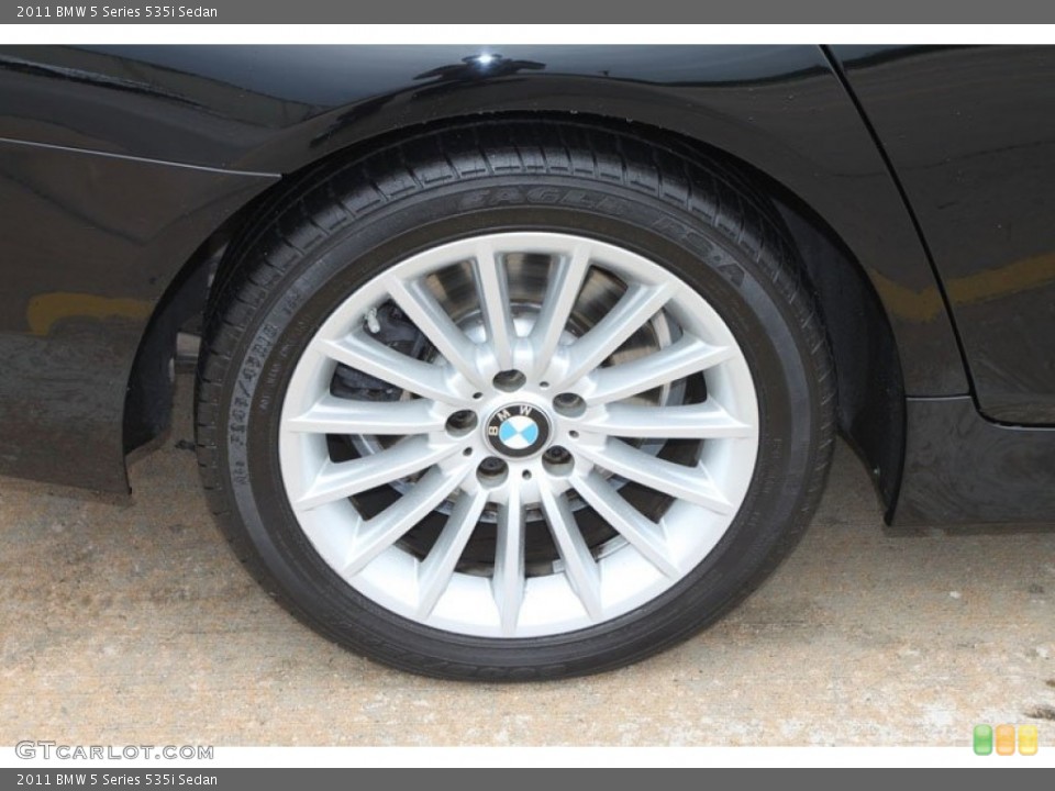 2011 BMW 5 Series 535i Sedan Wheel and Tire Photo #63219477