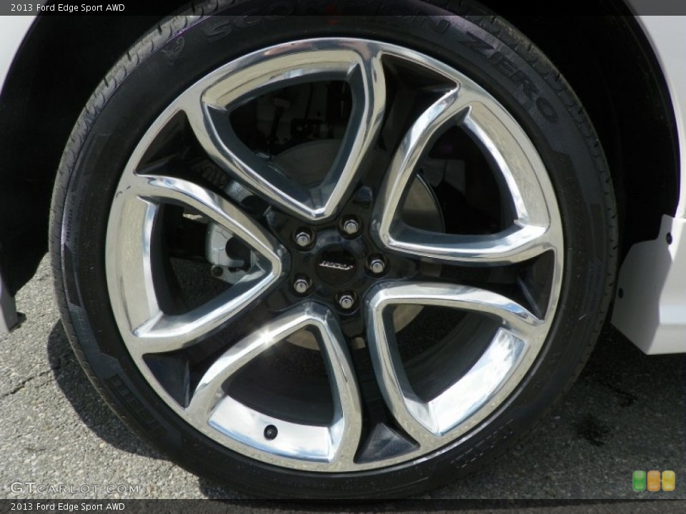 2013 Ford Edge Sport AWD Wheel and Tire Photo #63237444